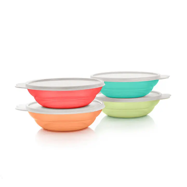 Tupperware Classic Cereal Bowls with Seals  Set of 4