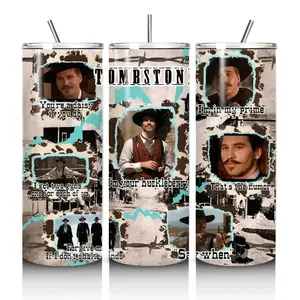 Doc Holiday 20 oz Tumbler - Tombstone Design - Bottle, Drinkware