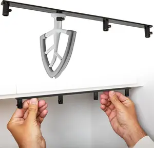 Stand Mixer Attachment Storage Organizer for KitchenAid Mixer Attachments - Easy Access & Space Saving Design - Durable Plastic Mount - 13”L x .75”W x 1”D