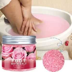 GKGU Foot Bath Salt, Intensive Foot Care Product - Hypoallergenic Sea Salt for Sensitive, Deep Cleansing & Moisturizing, with Natural Ingredients - Soak Bath for Cracked Heels, Pedicure/Manicure Prep, Spa & Home Use - 60g (2.12oz)