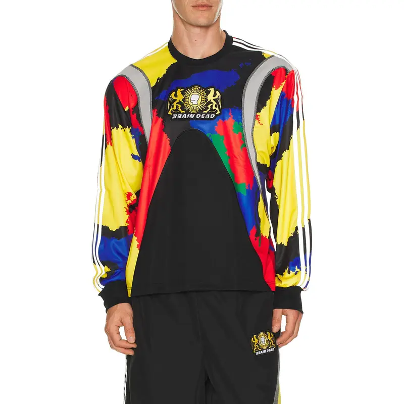 adidas Originals x Brain Dead Long Sleeve Jersey in Black