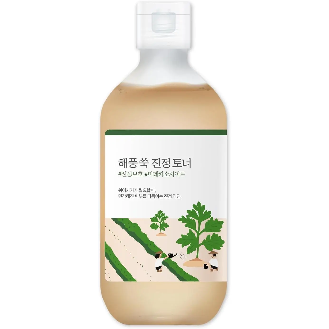 ROUND LAB Mugwort Calming Toner 300ml / Madecassoside, Soothing, Water Type Toner