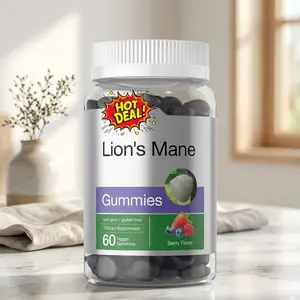 Lion's Mane Supplement | 60 Vegan Gummies for Adults | Non-GMO and Gluten Free