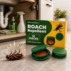 48-Pack Indoor Roach Bait Gel & Trap, Effective Cockroach Killer Set, Home & Outdoor Pest Control Bait Trap Kit repellent moonspry indoor infestation dormitory kitchen domestic