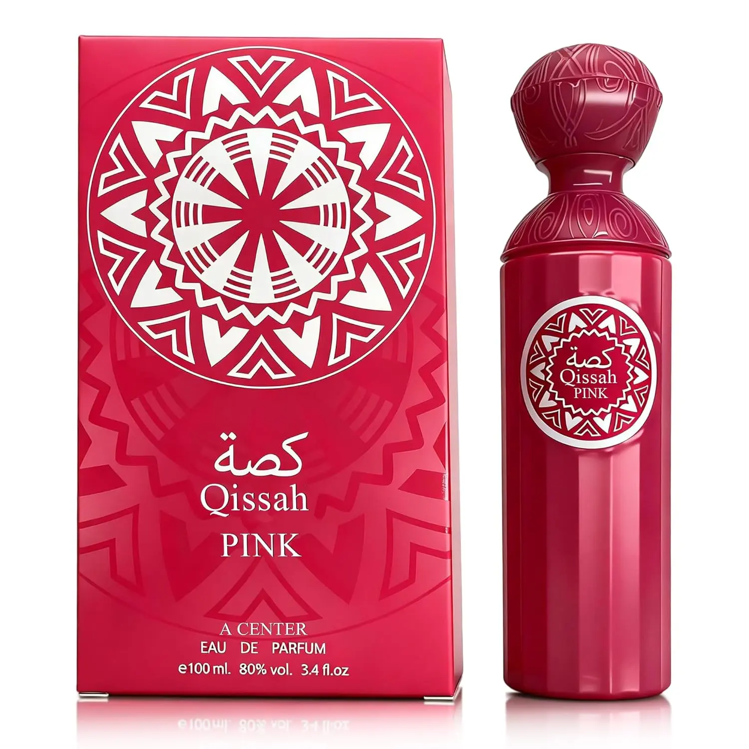 Qissah Pink Women's Eau de Parfum 3.4 Fl Oz | Long Lasting Fresh Floral Fragrance | Perfume