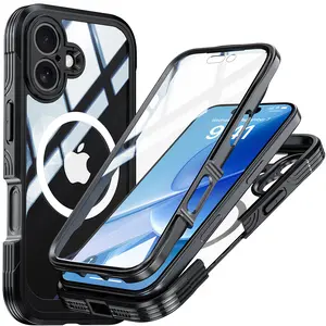 Heavy Duty Magnetic Shockproof Casing for iPhone 17 Series - Pro, Pro Max Durable Smartphone, Cellphone, Handheld Protection Cover, Mobile Accessory fathersdaygift