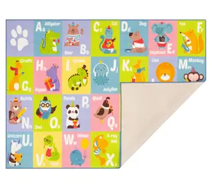 KC Cubs ABC Alphabet: Animal Rug - 5x7' KC Cubs ABC Alphabet: Animal Rug - 5x7'