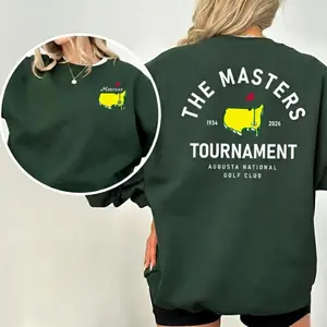 The Masters 2026 Golf Graphic Sweatshirt, Unisex Cotton Pullover for Men and Women, Casual Long Sleeve Top for Daily Wear