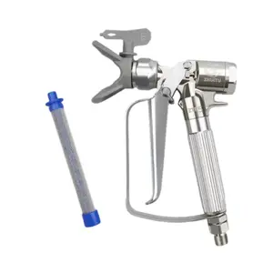 ZHUITU 5000PSI High Pressure Airless Spray Gun with 517 Spray Tip Nozzle Guard Pump Sprayer Airless Spraying Machine Paint Refill Kit Adjustable Power Airbrush Tool