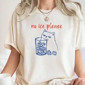 No Ice Shirt with Cat, Pro Immigration Shirt, Abolish ICE TShirt, Anti ICE Political Shirt, Social Justice Shirt, Fuck ICE, Feminist Shirt