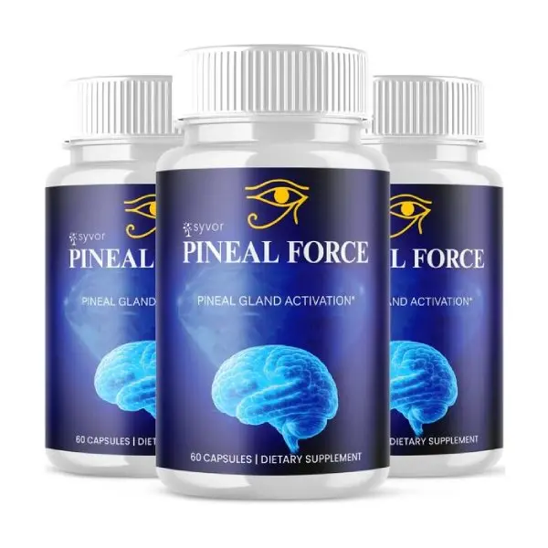 Pineal Force Nootropic Natural Brain Health Vitamin Dietary Supplement, 3-Pack (180 Capsules Total) for Nootropic Lifestyle