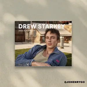 Drew Starkey Calendar 2026 - Rafe Cameron Outer Banks |  Home Decor, Office Decor - Drew Starkey Fan Gift, Unique Holiday Gift
