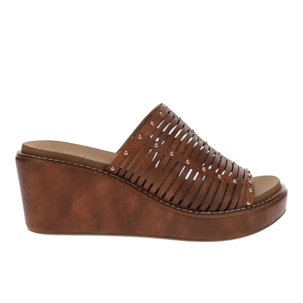 Corkys Womens Much Better  Casual Sandals Casual High Heel 3" & Up - Brown