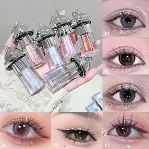 1count Shining Eye Shadow Liquid, Glitter Shimmer Eyeshadow, Brightening Glitter and Highlighter for Women, Perfect for Daily or Special Occasions