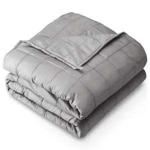 Bare Home Cotton Weighted Blanket with Nontoxic Glass Beads Bare Home Cotton Weighted Blanket with Nontoxic Glass Beads