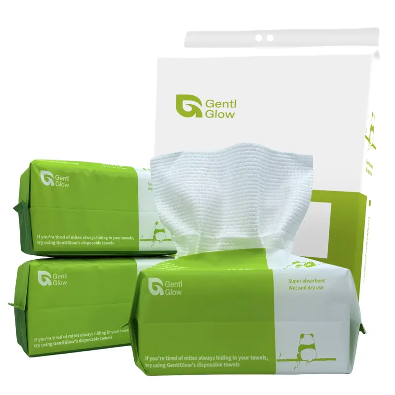 GentlGlow Facial Towels 3 Packs (210 Count) - Ultra Thick Reusable Face Towels for Skincare, Multipurpose Makeup Remover, Wet & Dry Wipes for ALL Beauty Needs, 7.87 x 7.87 Inches