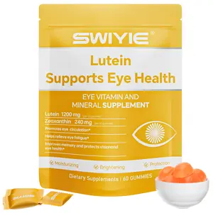 Swiyie Lutein & Zeaxanthin Gummies – Eye Health Supplement with Astaxanthin, Vitamin A C E – Blue Light Defense, Vision Support, Berry Flavor – 60 Gummies Healthcare Dietary Fitness Edible