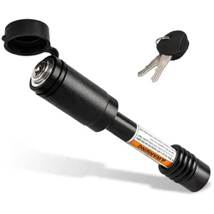 Hitch Receiver Pin Lock, Trailer Receiver Lock with 5/8" Pin for Class III IV 2" and 2-1/2" Receiver, for Hitch Bike Rack Tray Ball Tow Rope for Trailer Truck Car Boat (1 Pack, 5/8 inch pin)