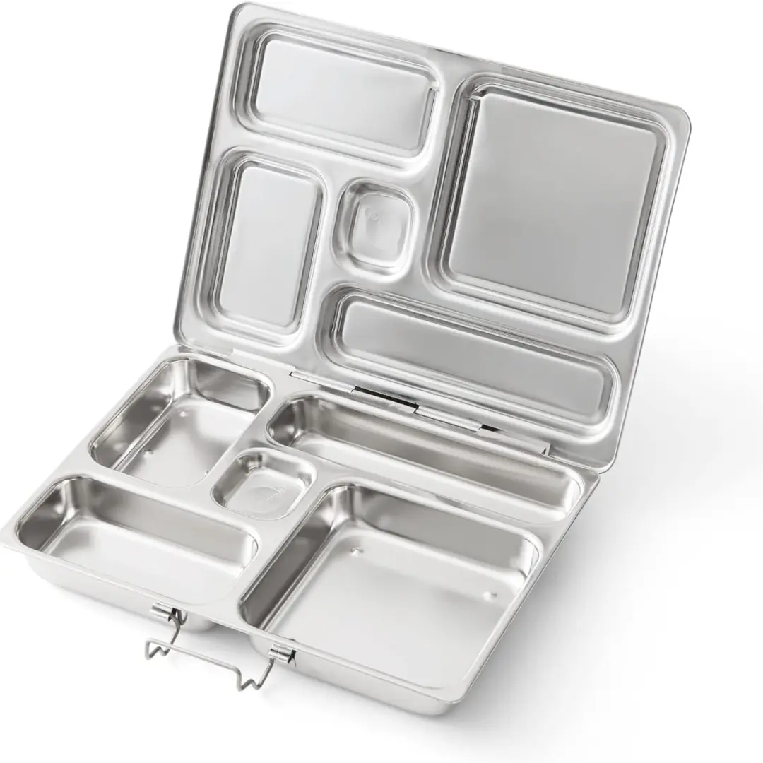 Classic Stainless Steel Bento Lunch Box with 5 Compartments