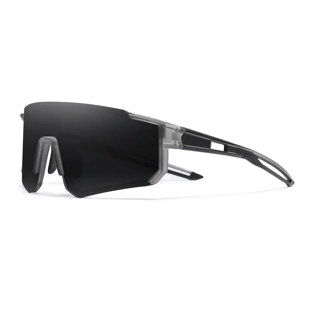 VATLE Polarized Sports Sunglasses for Men & Women, Lightweight Semi-Rimless Polycarbonate Frame with UV400 Anti-Glare Lenses for Driving & Cycling