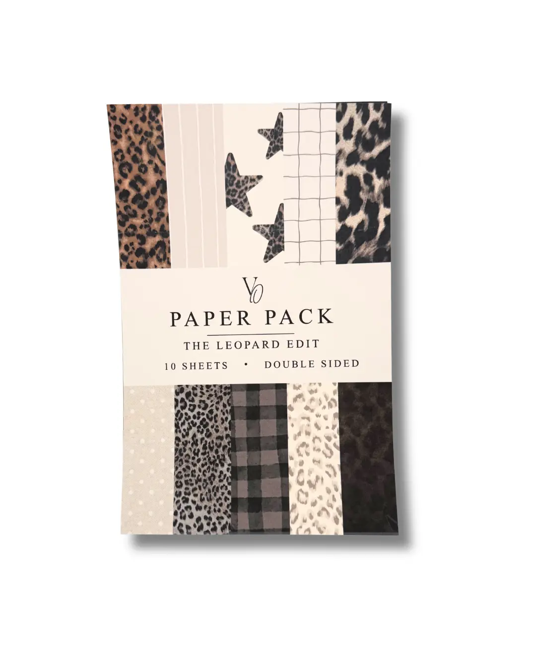 Leopard Print Crafting Paper Pack, Decorative Paper Sheets for Scrapbooking & Stamping DIY Projects