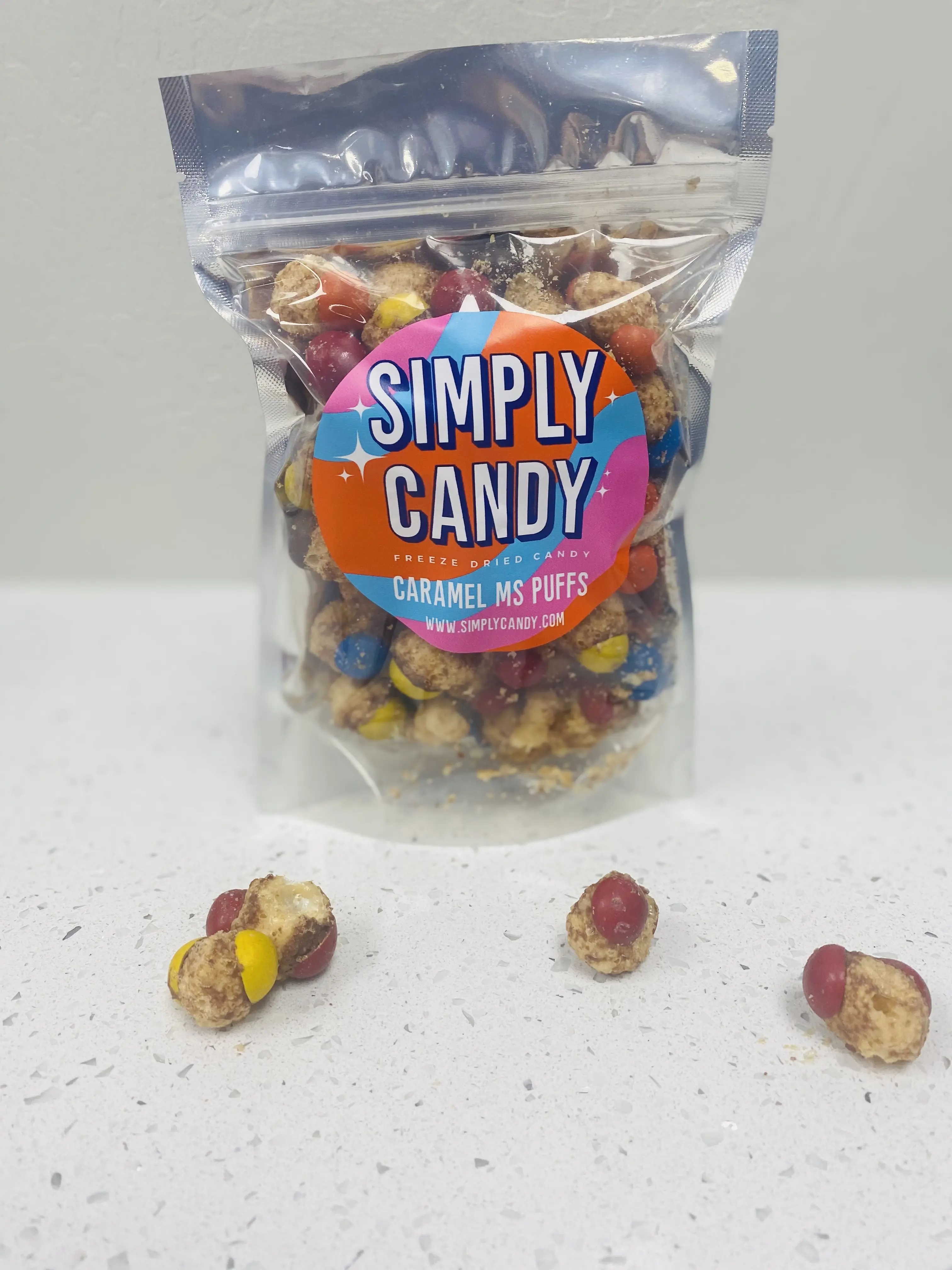 Freeze Dried Caramel M's Candy Crunchies