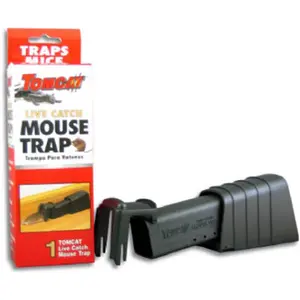 212 MAIN Tomcat 33538 Reusable, Unique, Compact Single Live Catch Mouse Trap with Easy Release for Outdoor Leisure & Fishing Use
