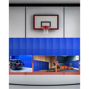 VEVOR Gym Wall Padding, Tear-Resistant Wall Mat, Removable 2" Thick Foam High Density Basketball Court Wall-Mounted Padding, Durable Waterproof Protective Pad for Gym Garage Basement