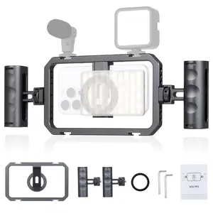 Magnetic Phone Holder & Video Stand with Stabilizer System - Handheld Gimbal for Smooth Footage, Compatible for Most Smartphones (for iPhone/for Android) - for Vlogging, Videography, YouTube, for Live Streaming