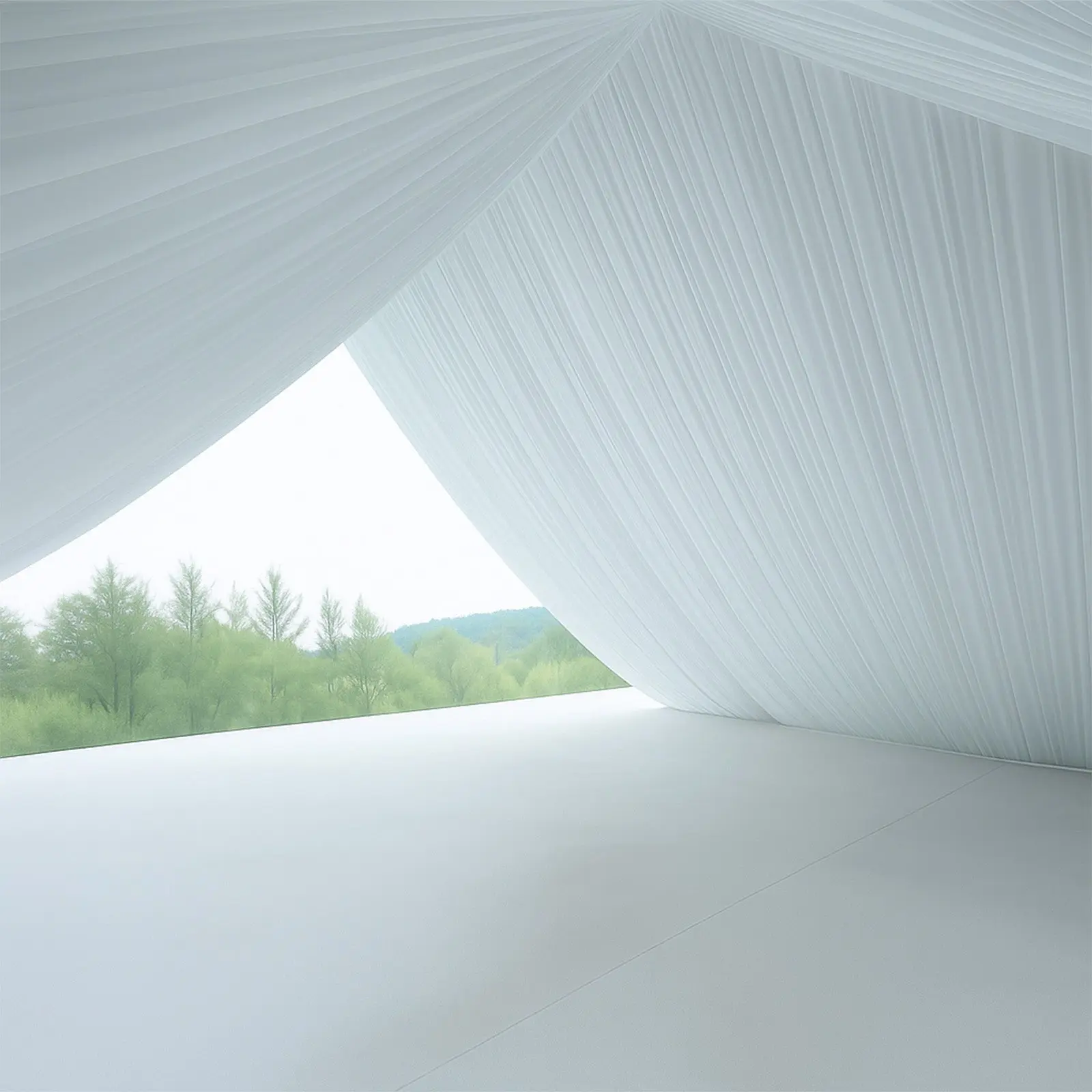 Premium Stretch Spandex Tent Ceiling Drape - 25ft x 36ft White 180GSM Wrinkle-Free Fabric Ceiling Liner with Pole Pockets, Ideal for Photo Booth, Restaurants, Window Treatment, Wedding Venues, Banquet Halls, Corporate Events, Machine Wash, Tents