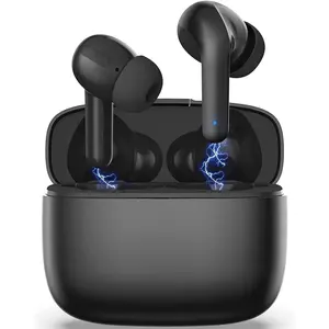 Wireless Bluetooth Earbuds, True Stereo Headsets in-Ear, 30H Playtime & Charging Case, Built-in Mic Earphones Premium Sound, Touch Control, IPX5 Waterproof Sport Headphones