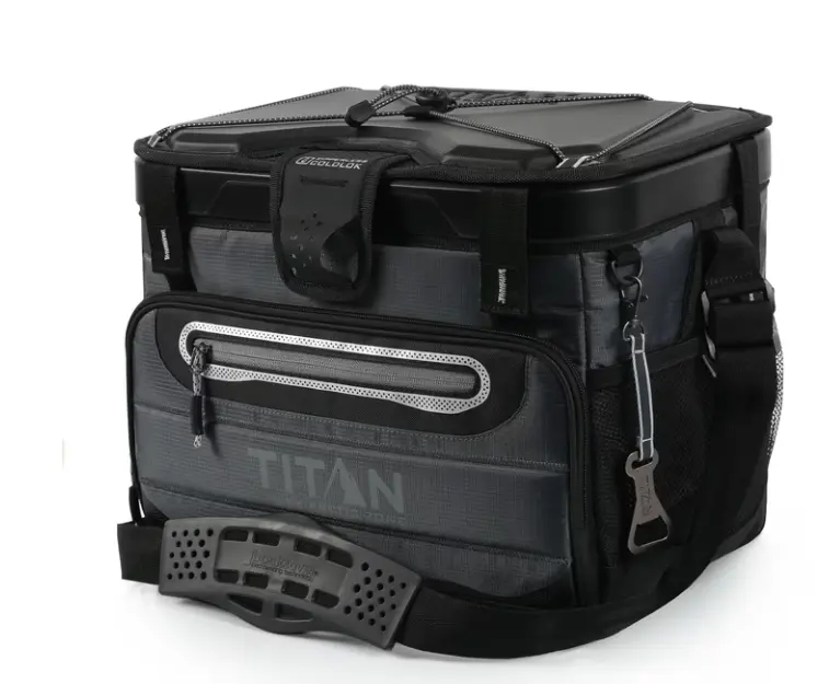 Basalt Gray Collapsible Zipperless Soft Cooler - 40-Can Capacity, 27-Qt Sports & Outdoor Camping Cooler