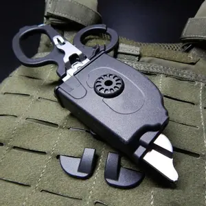 Stainless Steel Tactical Folding Scissors, 1 Count Multifunctional Durable Outdoor Tool with Tape Cutter & More, Suitable for Home & Outdoor Use