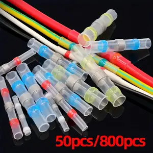 Heat Shrink Welding Connector Set, Waterproof Insulated Sealed Line Connectors, Fire Retardant Eva Alloy Tin Rings