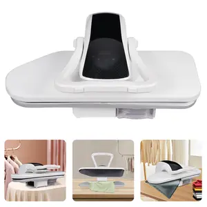 CNCEST Intelligent Steam Fabric Press Machine 8810D Touch Screen 1600W Power  26" Ironing Area 42 Steam Outlets Modern Design White Color