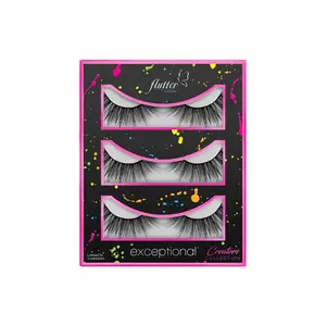 Flutter Lashes Synthetic False Eyelashes - Exceptional (3 pairs)