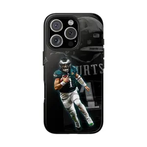 American Football iPhone Case Impact Resistant Eagles Phone Case Compatible with iPhone 12, 13, 14, 15, 16 17 Pro Max phone case & Samsung Galaxy S23, S24 & S25 Ultra football fans gift