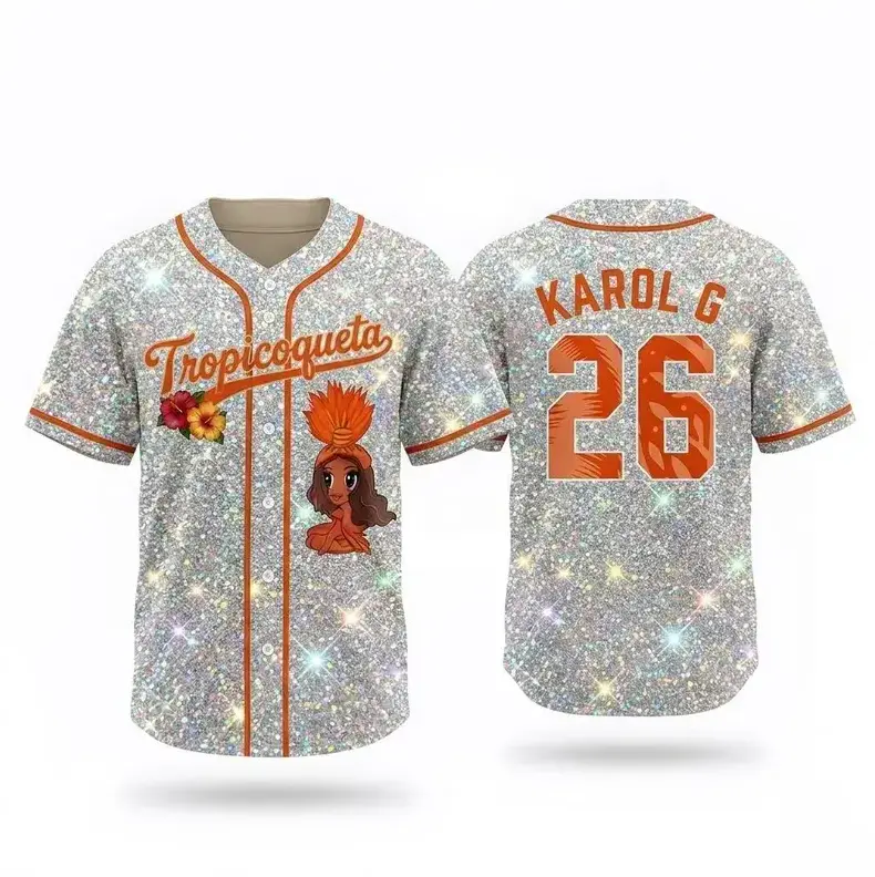 Latin Music Tour Inspired Tropico Baseball Jersey, Cute Reggaeton Shirt, Sporty Streetwear Top, Concert Festival Outfit, Fan Concert Gift