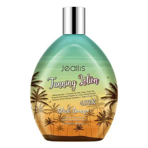 Jeallis Tanning Lotion For Outdoor Sun and Tanning Beds 400ml Tanning Accelerator with Bronzer Tanning Enhancer