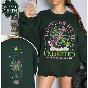 Together We’re Unlimited Shirt, Defy Gravity Broomstick Magic Wand, Musical Movie Shirt, Wizard Movie Fan, Shiz University, Pink And Green