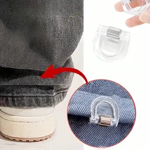 2pcs/4pcs/8pcs Invisible Pants Leg Shortening Clips, Non-Slip Hem Clamps, Seamless Pants Tie, Anti-Tuck Pant Fixer, Ideal for DIY Clothing, Diy Friendly