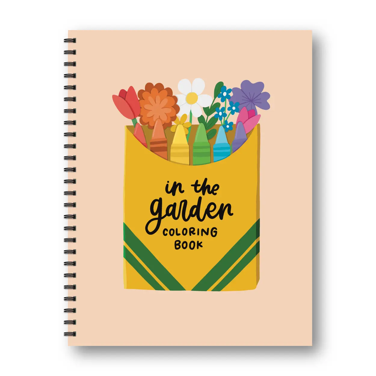 In The Garden Coloring Book For Adults And Kids - Simple Coloring Sheets for Stress Relief - Girly Coloring Pages For Mental Health - Right- or Left-Handed - 8.5x11 inches