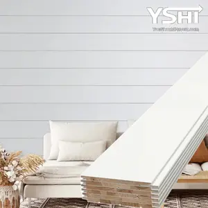 White Wood Shiplap Siding Boards for Interior