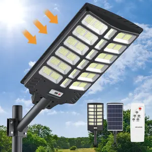 Solar Street Light Outdoor-3 Modes LED Motion Sensor Security Wall Lamp,IP65 Waterproof,Remote Control for Garden,Yard,Porch Decor