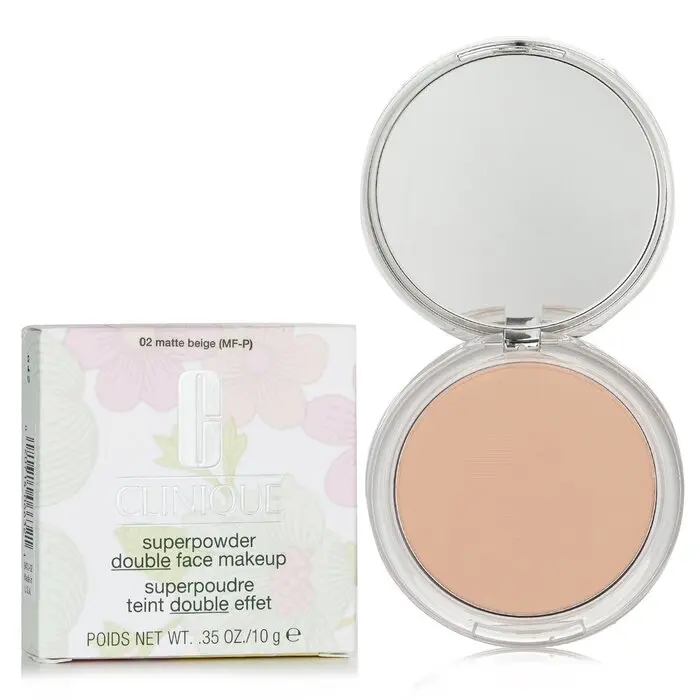 Clinique Superpowder Makeup Powder - No. 02 Matte Beige, Compact Powder Base Concealer & Foundation, 10g/0.35oz (Premium Price Due to Scarcity)