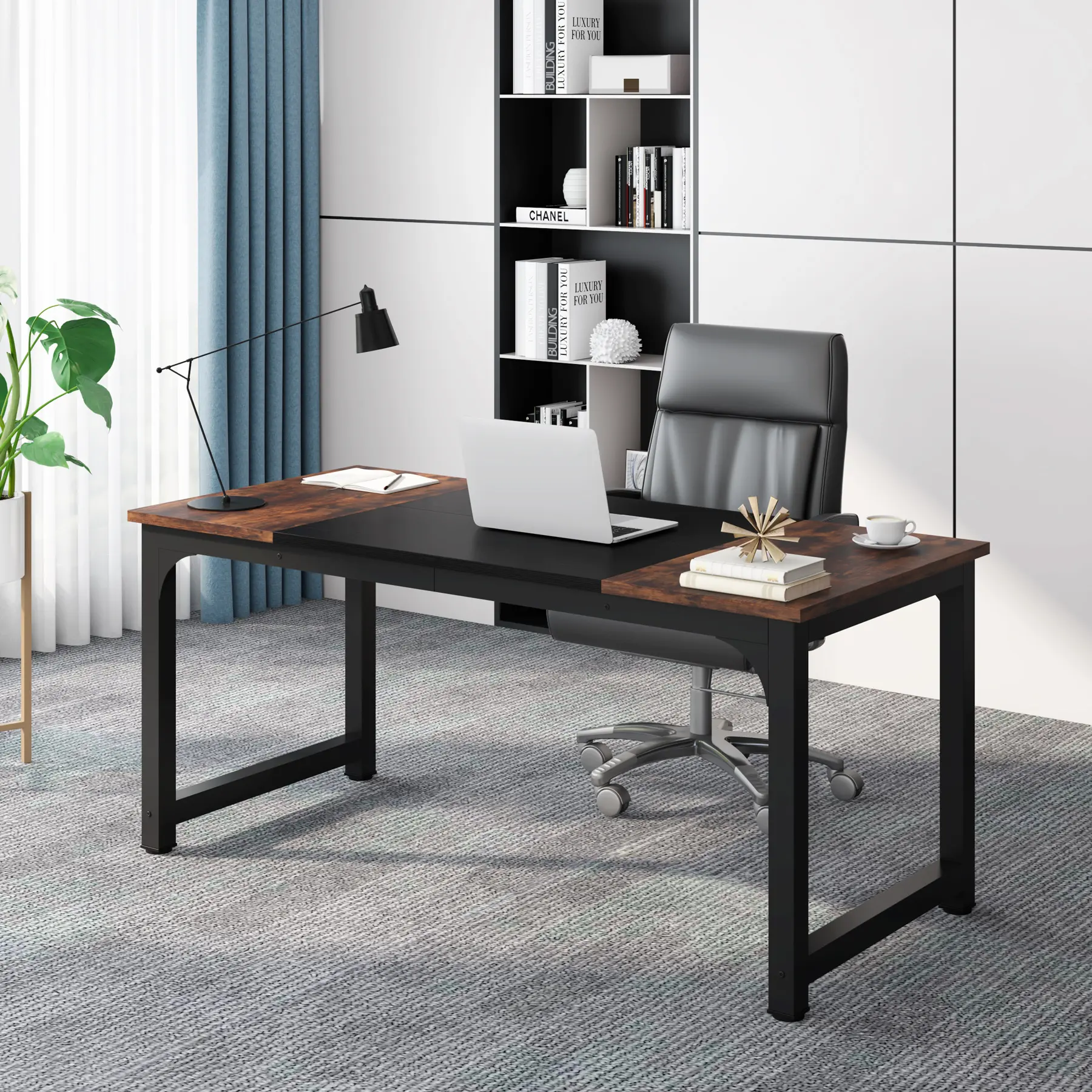 Tribesigns 63" Computer Desk for Home Office
