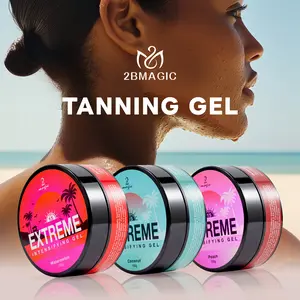 2Bmagic Tanning Gel Intensifying Accelerator Sunbed Cream 100ml High Moisturizing SPF Bronze Radiant Golden Finish Water Resistant Easy Application Cosmetic Smooth Nourishing Body Care Moisturizer