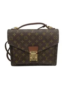 Pre-owned Louis Vuitton Vintage Monogram Canvas Flap Briefcase Crossbody Bag/KH02913029 /3029