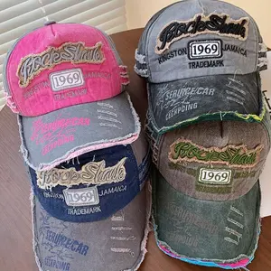Washed Cotton 1969 Embroidery Baseball Caps For Women Men Vintage Snapback Cap Sport Visors Unisex-Teen Hip Hop Hat Bone Dad Hat