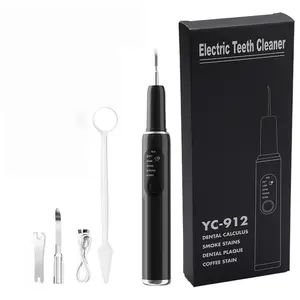 Ultrasonic Dental Cleaner 2.0 | 9M Sonic Wave Teeth Cleaning Kit for Plaque & Tartar Removal   5 Modes with Gum Safety Sensor  IPX6 Waterproof  Rechargeable for Adult Oral Care Perfect for Home Dental Hygiene & Teeth Whitening at Home!